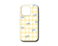 CHECKERED BLUE BOWS SİLİKON KILIF - 118