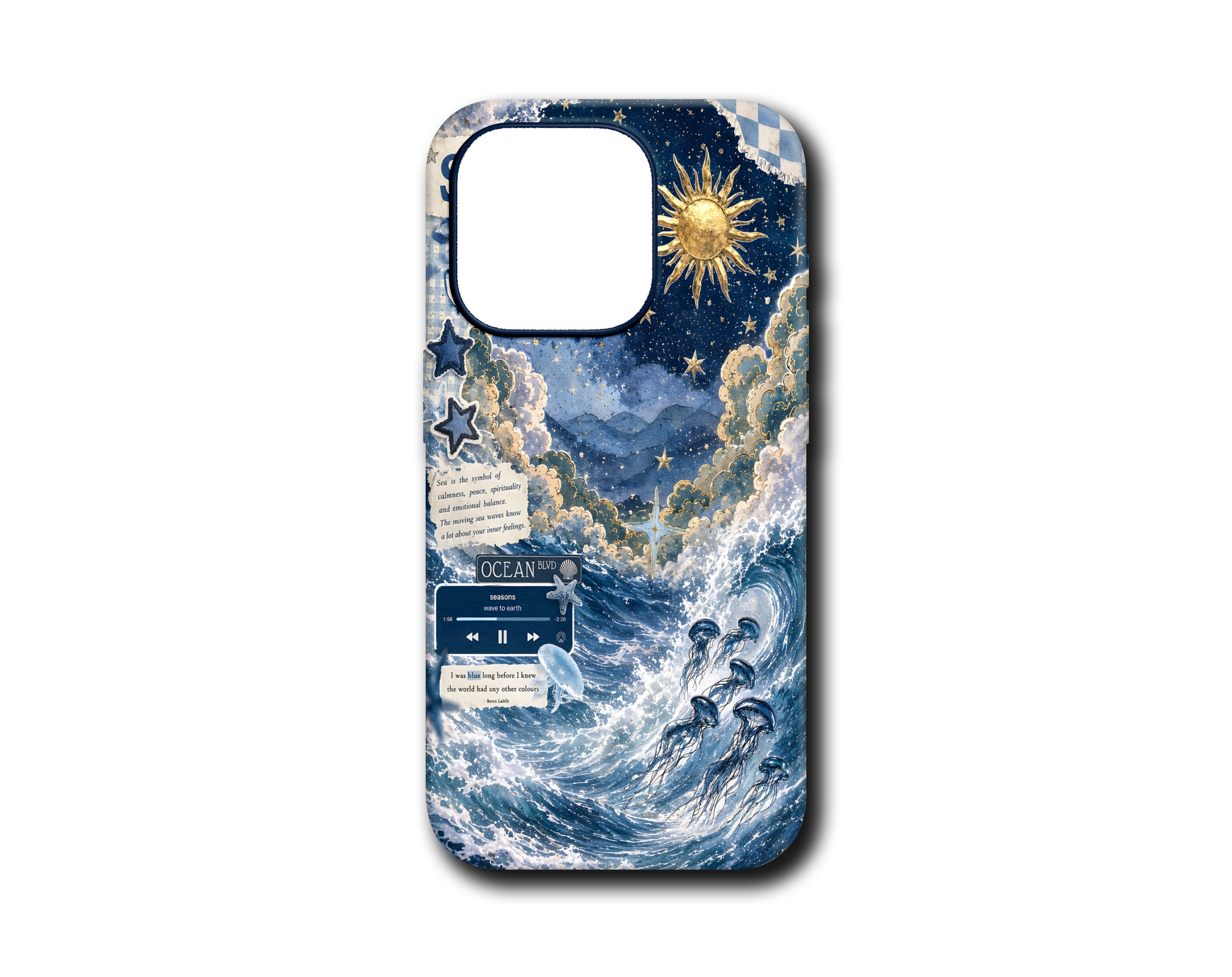 OCEAN COLLAGE SİLİKON KILIF - 016