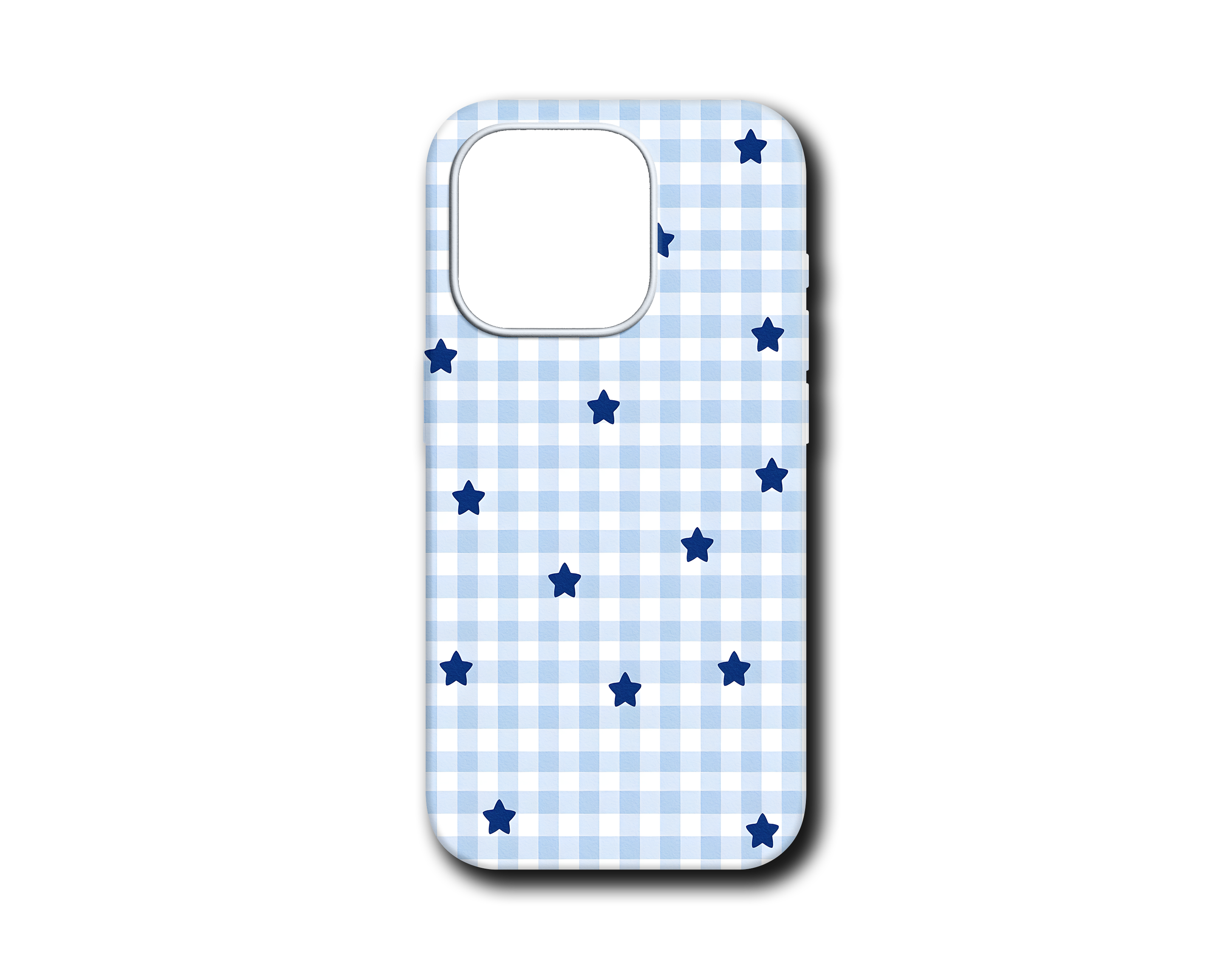 BLUE SQUARED STARS SİLİKON KILIF - 160