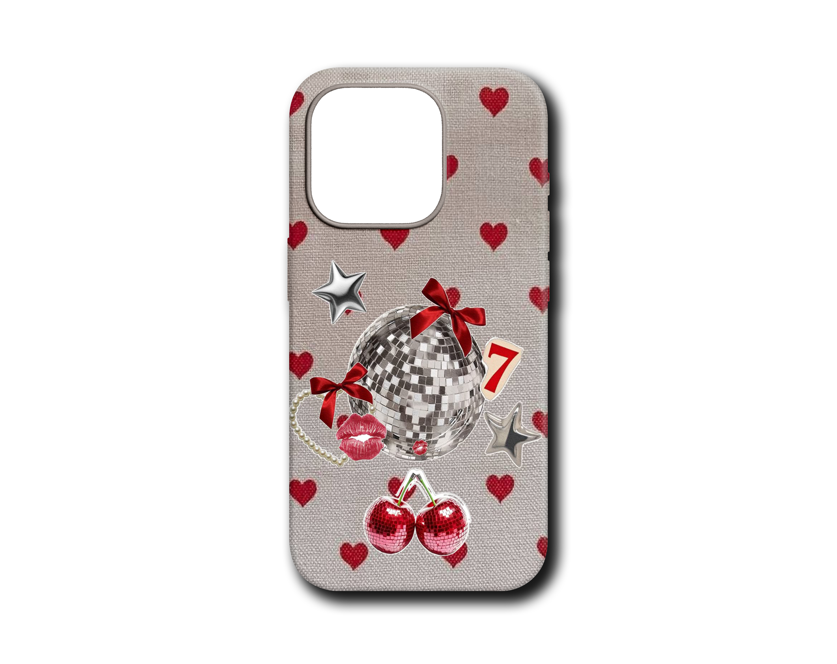 DISCO BALL COLLAGE SİLİKON KILIF - 169