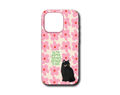 FLOWERS & BLACK CAT SİLİKON KILIF - 172