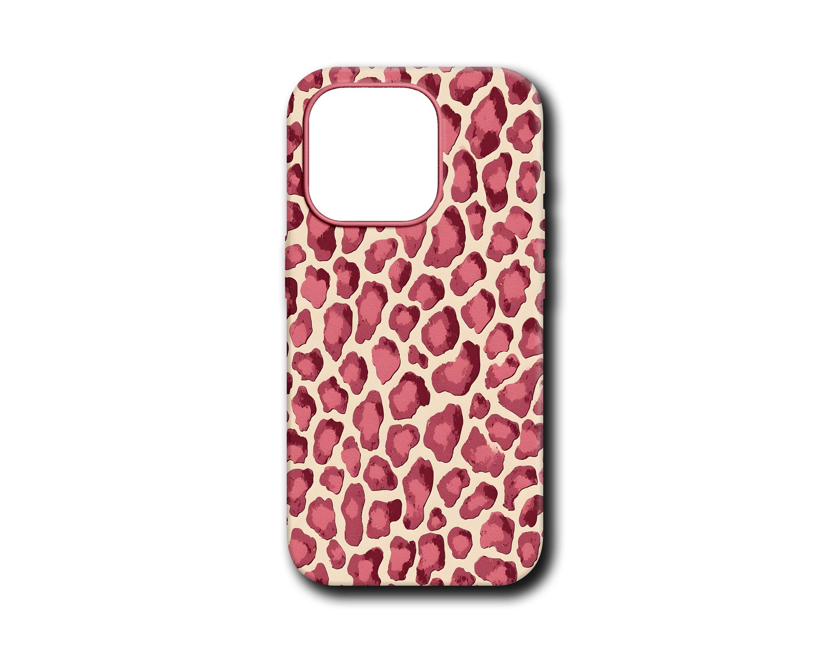 KOYU PEMBE LEOPAR SİLİKON KILIF - 200