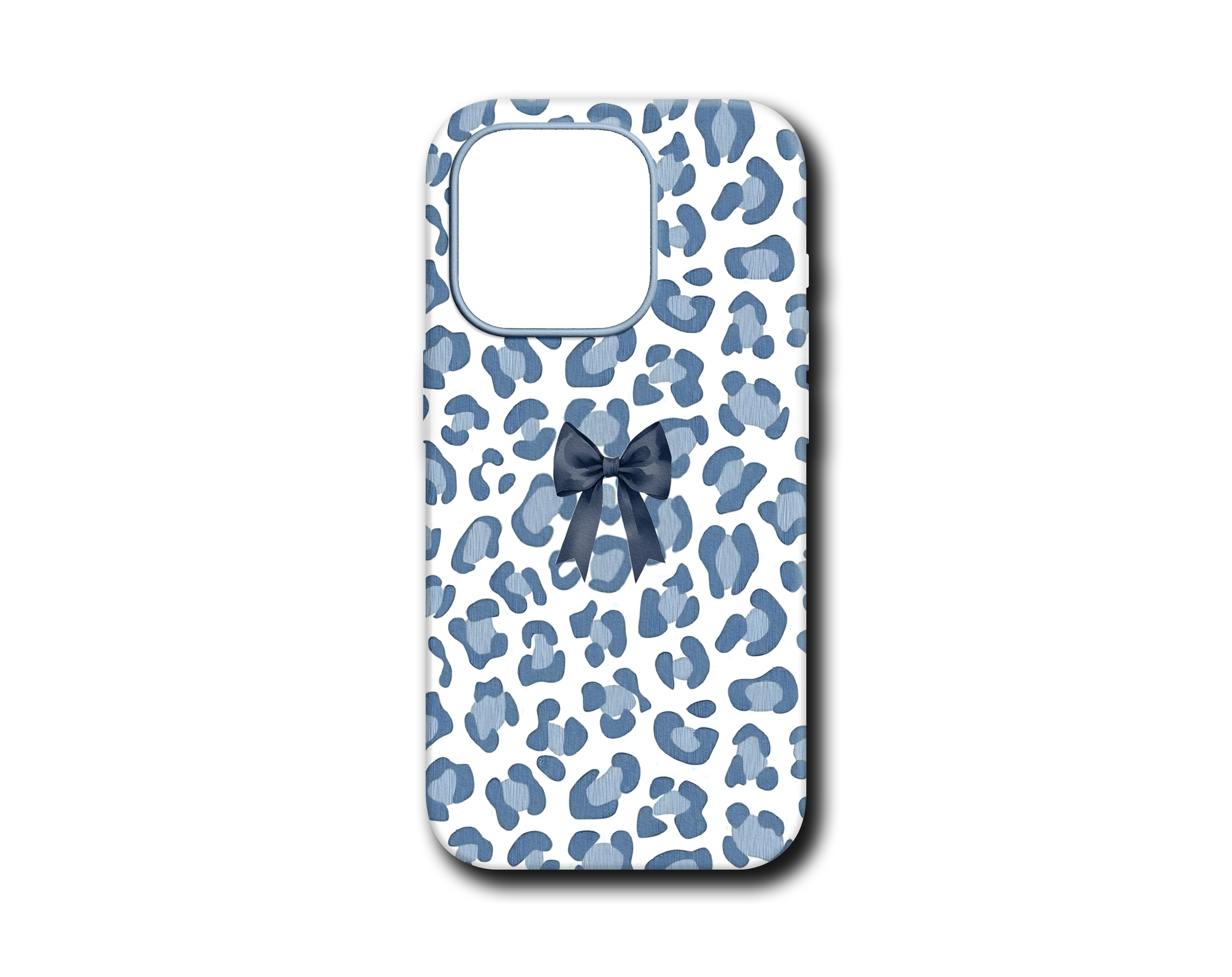 BLUE LEOPARD BOW SİLİKON KILIF - 214