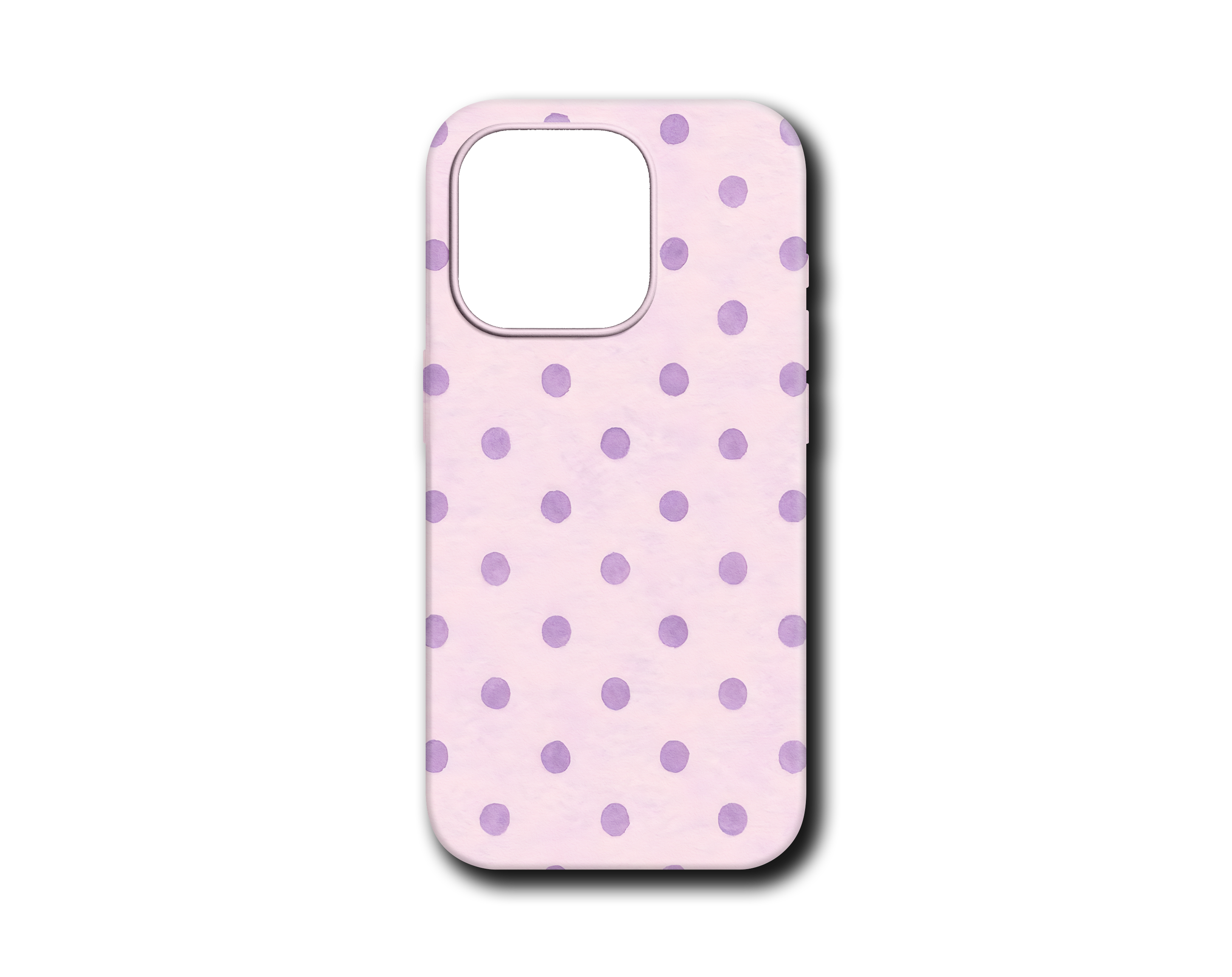PURPLE POLKA DOTS SİLİKON KILIF - 244