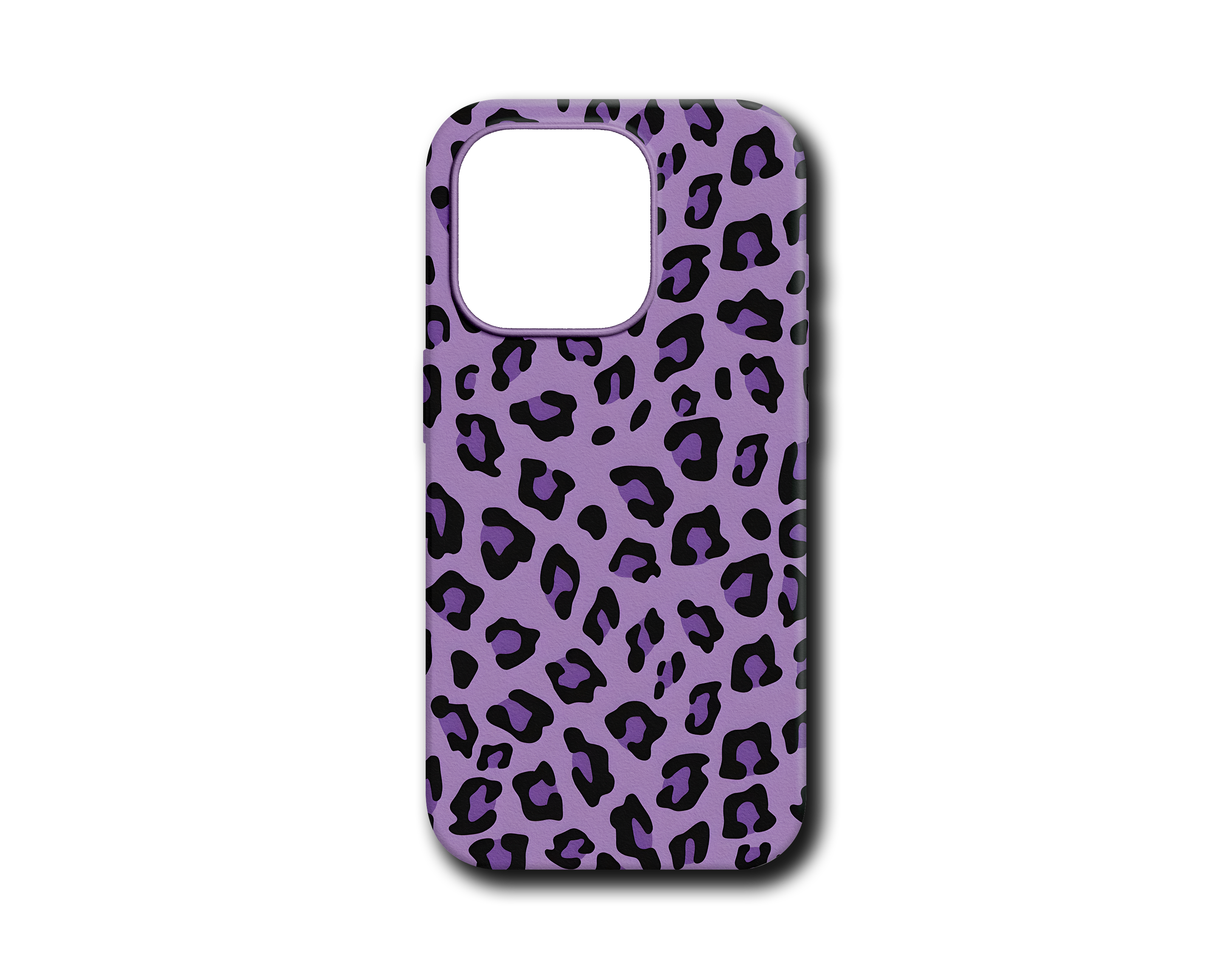 MOR LEOPAR DESEN SİLİKON KILIF - 249