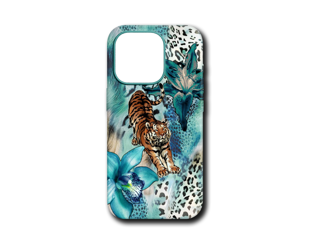 TURKUAZ LEOPAR TASARIM KILIF - 546
