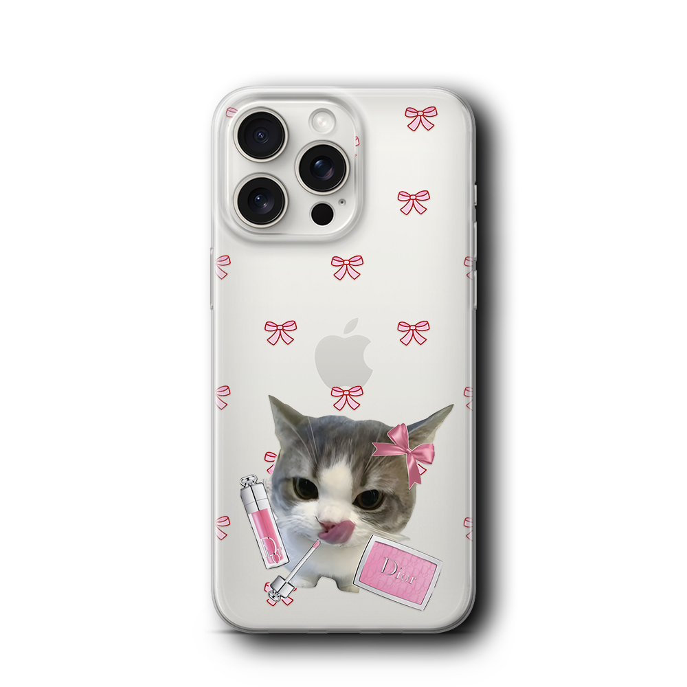 SÜSLÜ KEDİ ŞEFFAF KILIF - 028