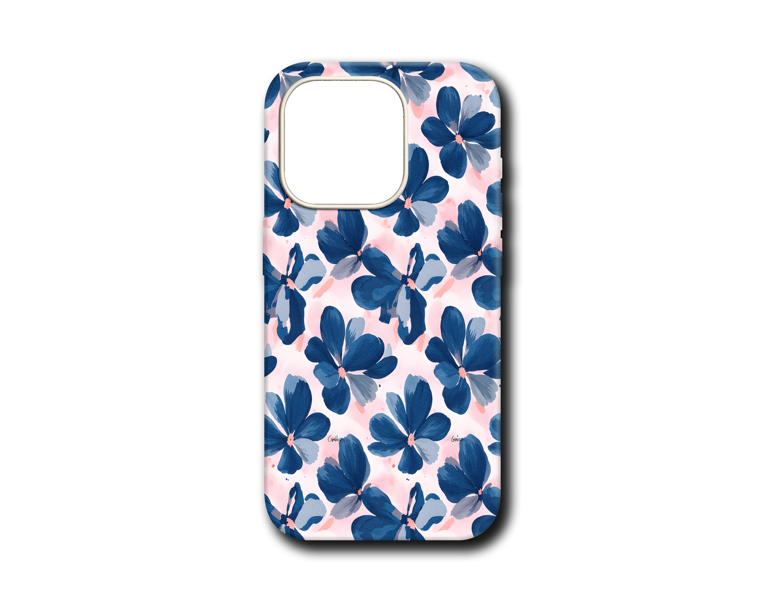 BLUE FLORAL TASARIM KILIF - 373