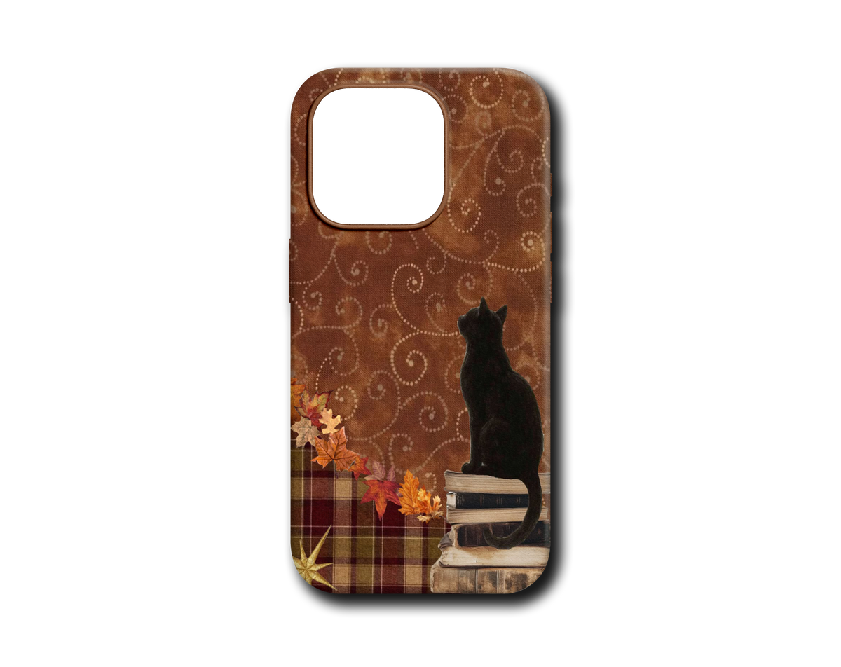 SONBAHAR KEDİ TASARIM KILIF - 498