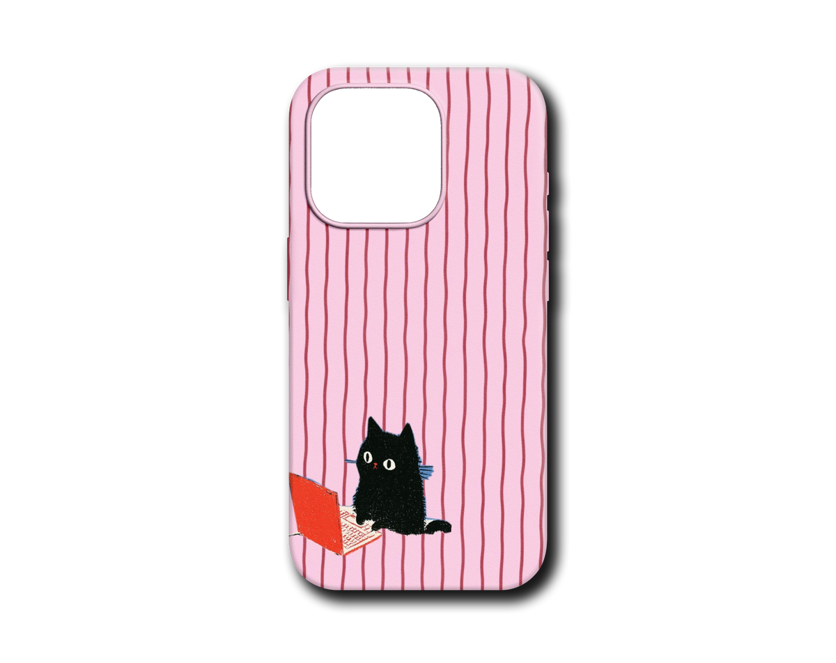 LAPTOPLU KEDİ TASARIM KILIF - 574