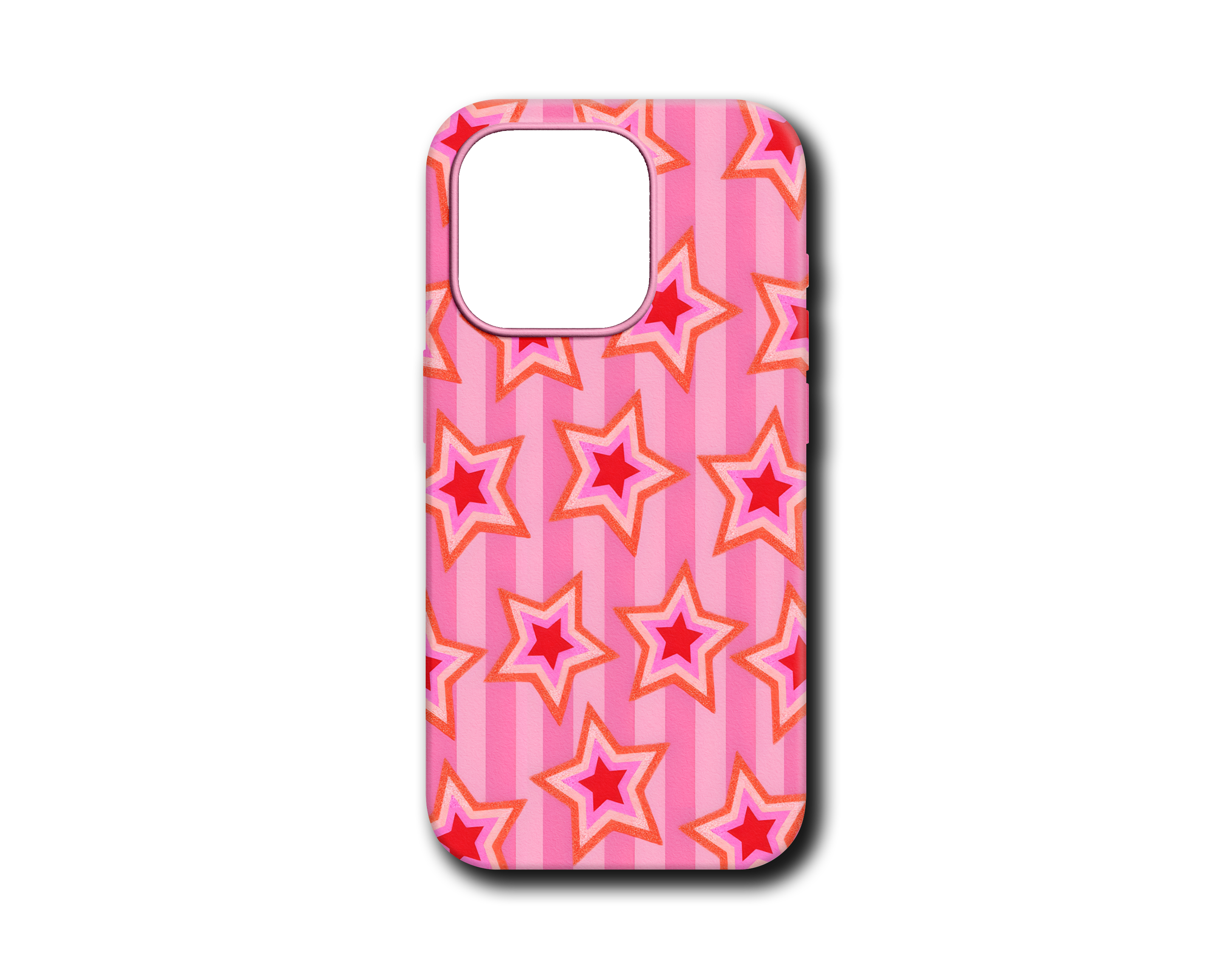 PİNK STARS SİLİKON KILIF - 006