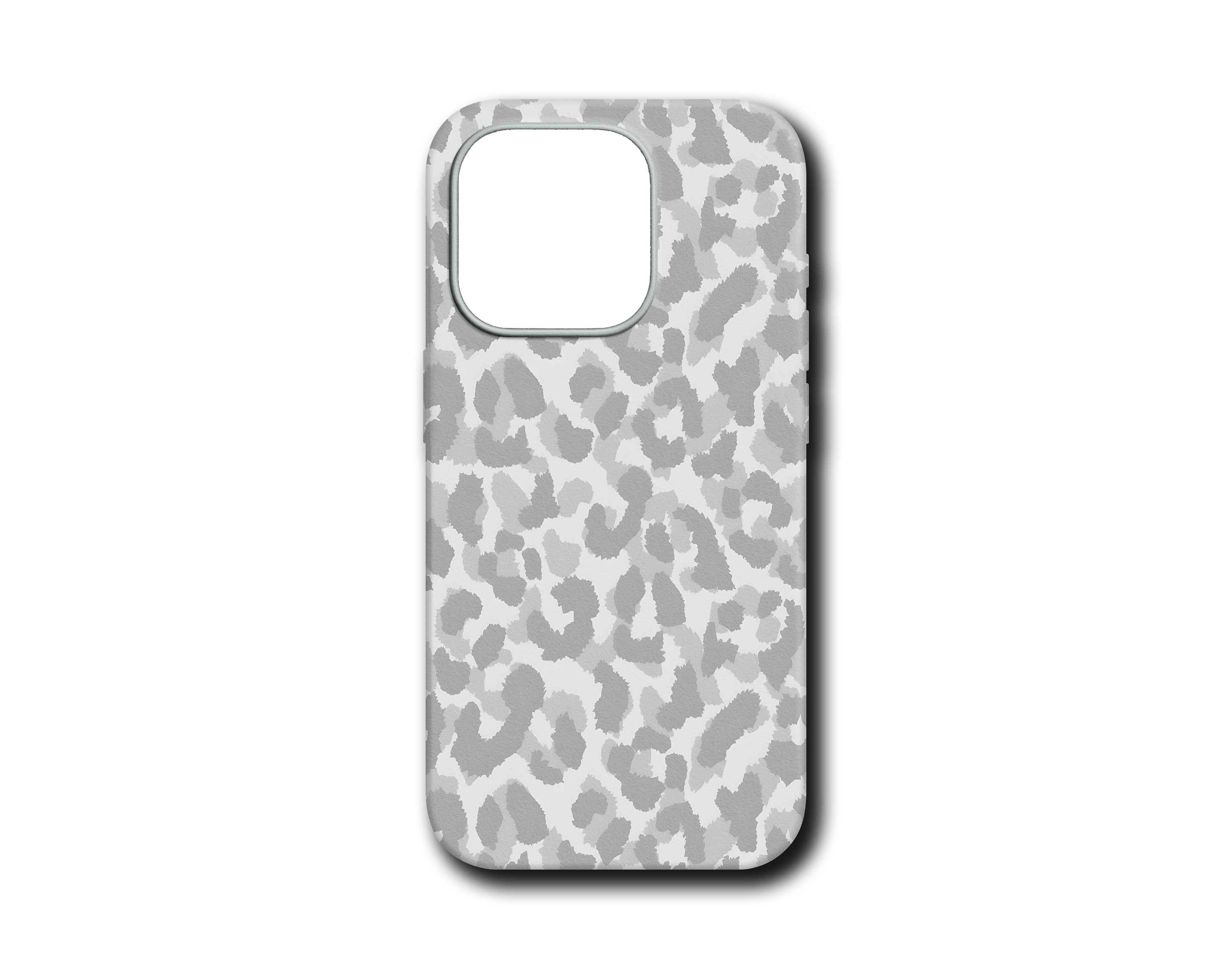 LIGHT GRAY LEOPARD SİLİKON KILIF - 098