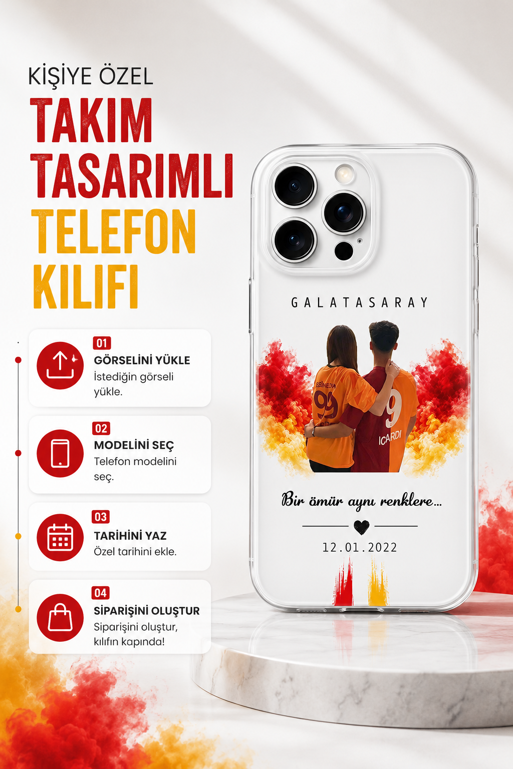 KİŞİYE ÖZEL GALATASARAY TAKIM KILIF ❤️💛