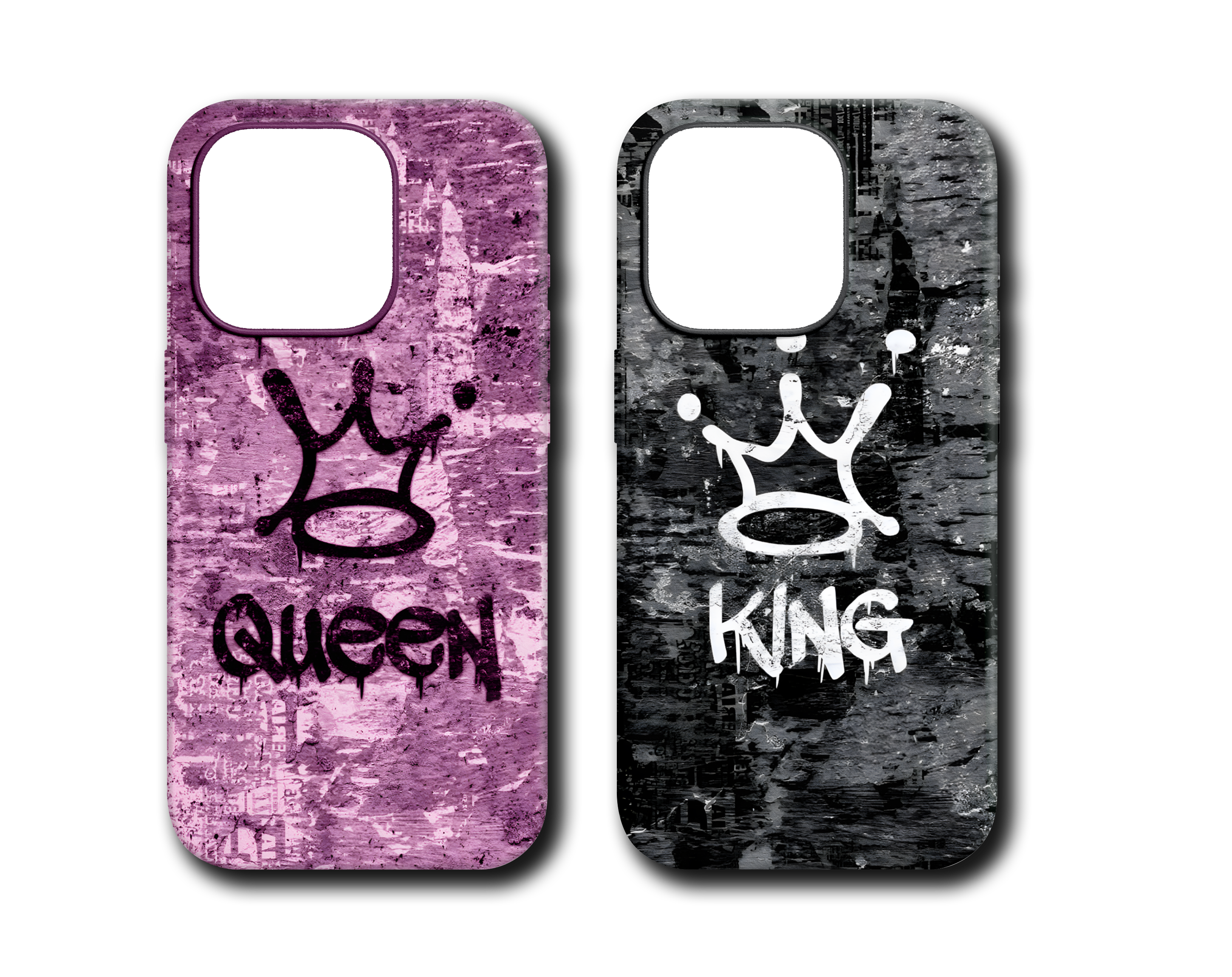 QUEEN & KING COUPLE SİLİKON KILIF - 357 / 358